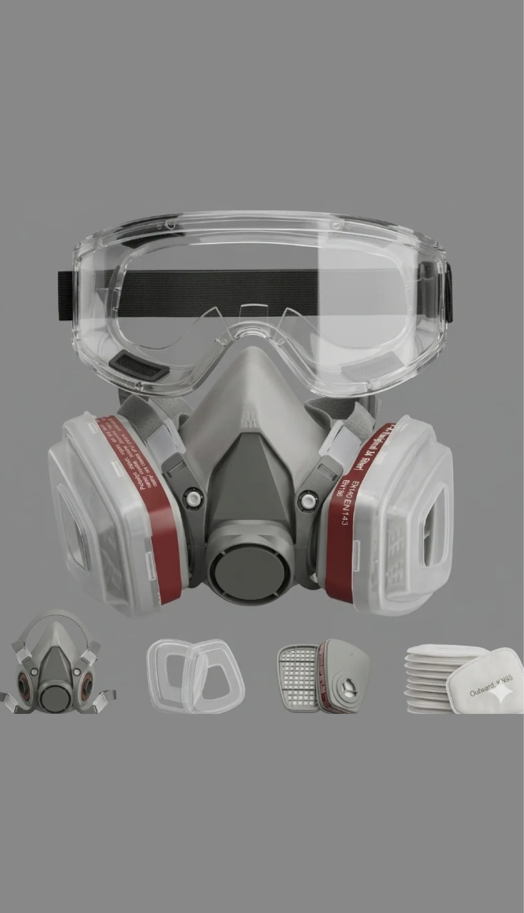 Half Face Respirator for Oxalic Acid Vaporisation