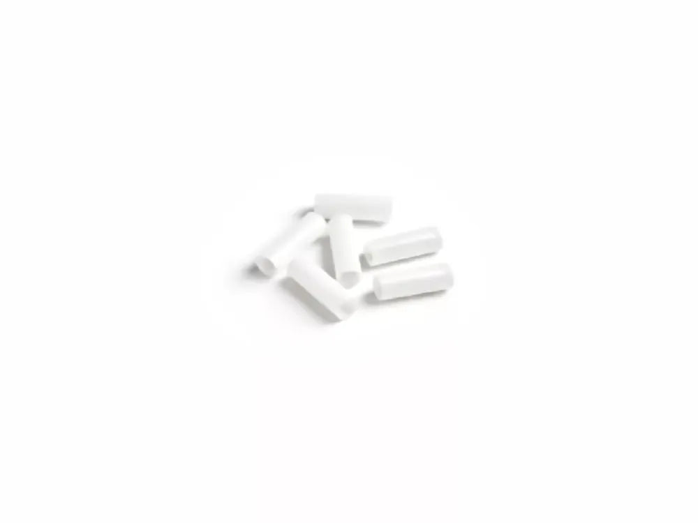 White InstantVap PTFE insulation tubes for vaporiser outlet pipes.
